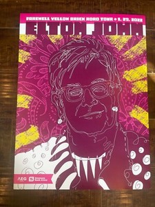 Elton John Poster - Little Rock 1/29/22 Simmons Bank Arena