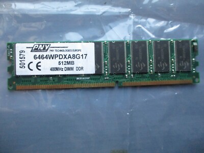 PNY 6464WPDXA8G17 DDR-400 PC3200 512MB Modul DDR1 DDR RAM Arbeitsspeicher