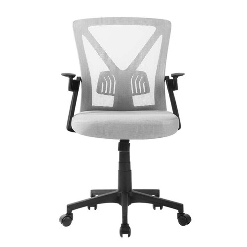 Artiss Office Chair Gaming Executive Computer Chairs Study Mesh Seat Tilt Grey - Picture 9 of 11