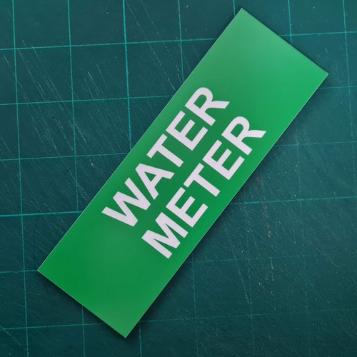 Water Meter Sign Plaque Cupboard Utility Room Shed - Picture 114 of 230
