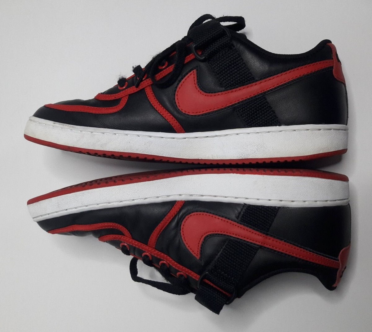 Nike Vandal Low Black V Red  - size 8.5 - Model Number 312456-061 2006 NIKE VANDAL LOW LEATHER SHOES 4Y ANTHRACITE BLACK  main image 3