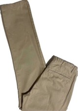 OLD NAVY Skinny Tan Chino Jeans Adjustable Waist Zip Fly Pockets Boys 16R