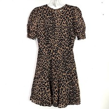 Reformation Gracie Leopard Print Mini Dress - 0