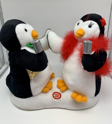 Avon Singing Dancing Penguins  Baby It s Cold Outside   Christmas Decor AS IS