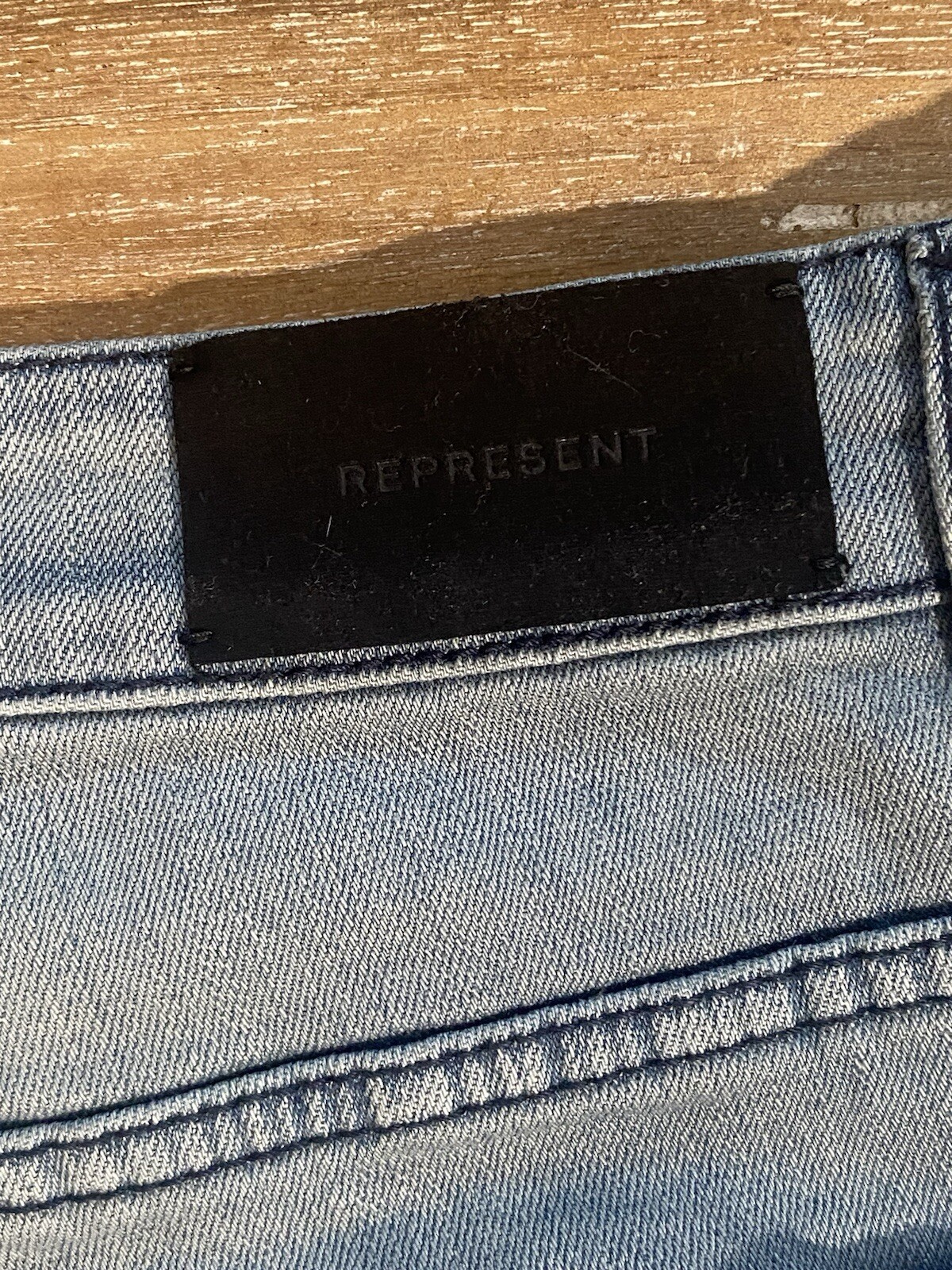 Represent Destroyer Denim Work Wash Distressed Je… - image 7