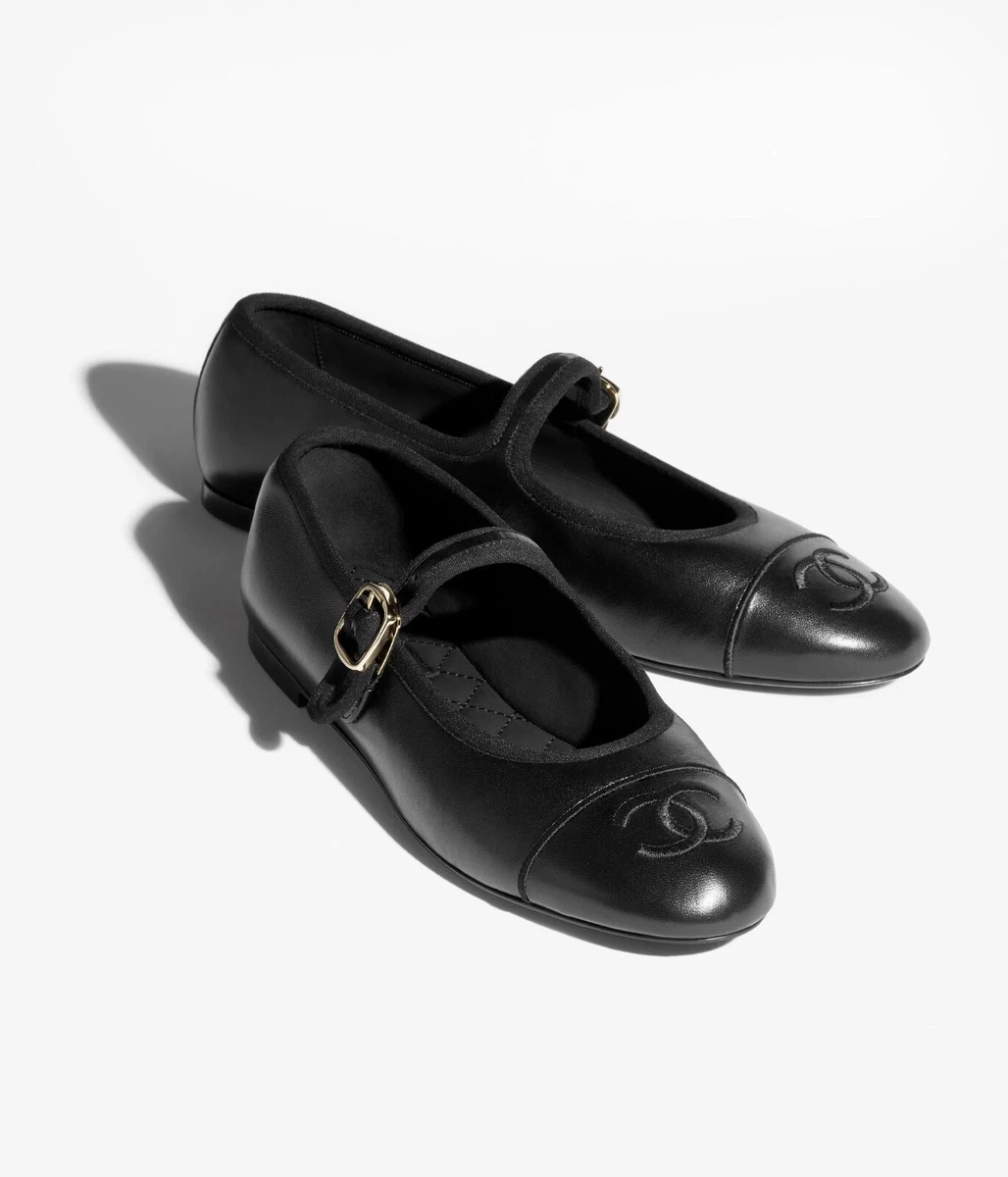 CHANEL Mary Jane Flats for Women with Upper Leather for sale | eBay