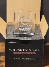 Kollea Old Fashioned 1981 Whiskey Glass 10 oz NEW Open Box