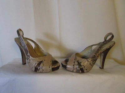 escarpins ASH python beige/noir 36 - Photo 1/4