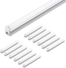 Barrina T5 6500K LED Shop Light 4FT 2200lm 20W Ceiling Under Cabinet Lamp 12Pack