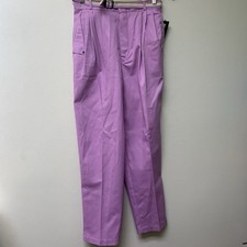 Hunters Glen Womens 13/14 Vintage Pants New Old Stock With Belt Cotton Blend