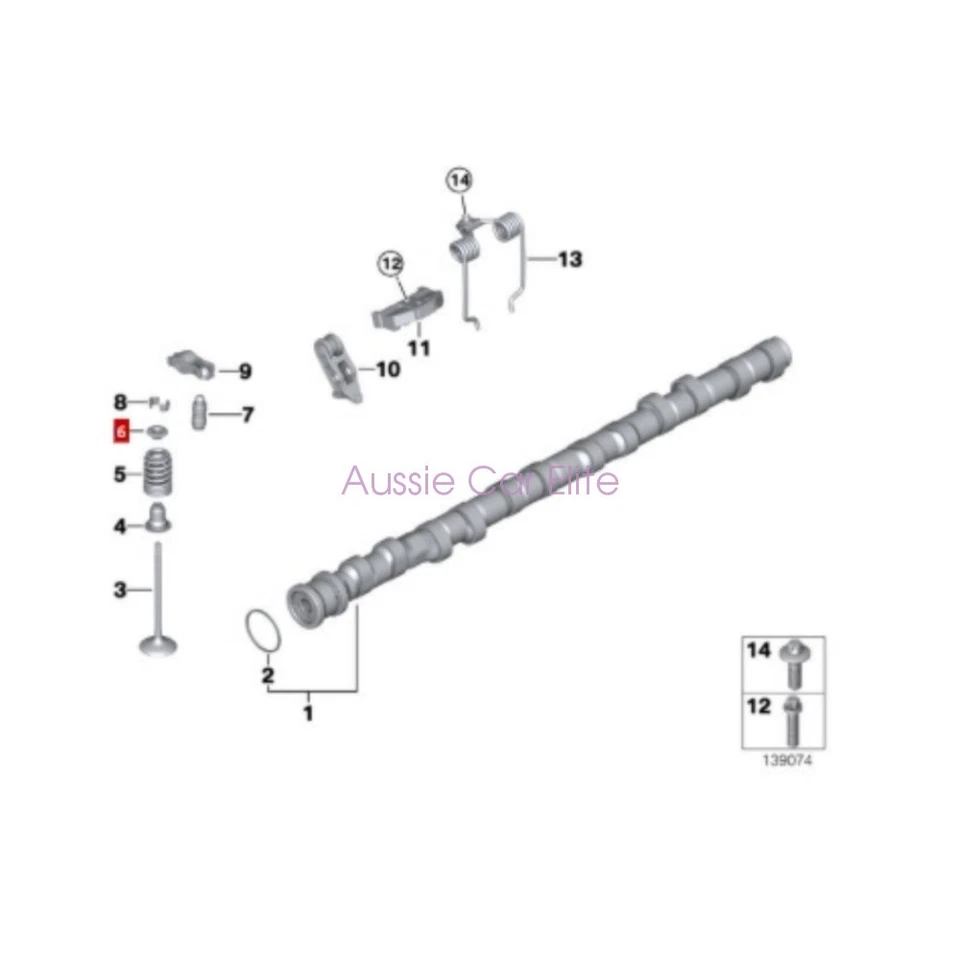11337548690 24x OEM INA Hydraulic Lifters Valve Tappet for BMW 135i 325i 330i - Изображение 2 из 3