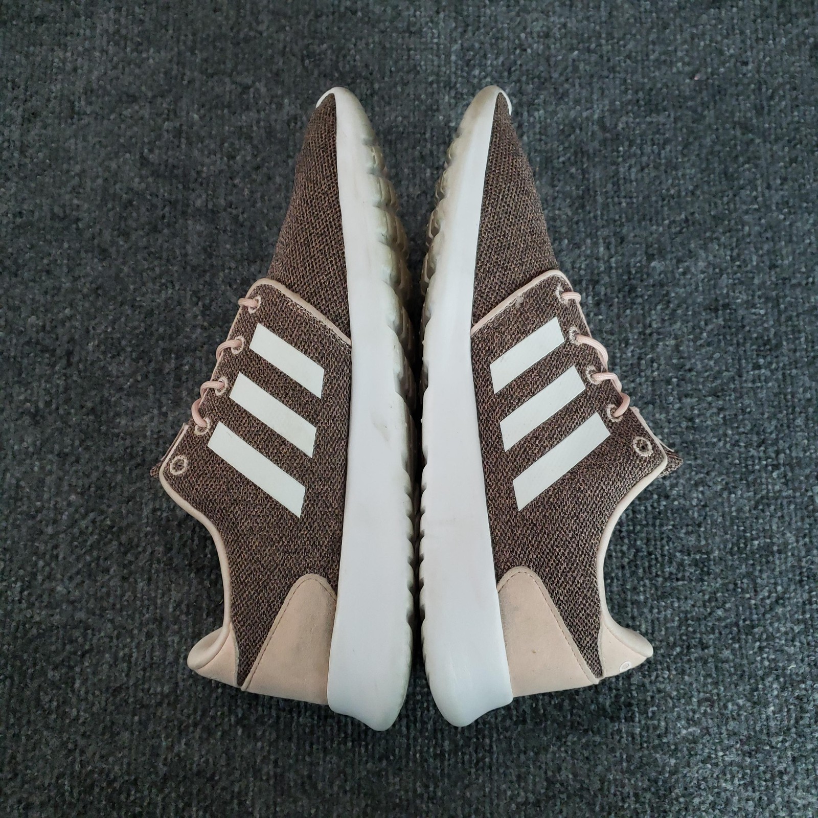 Adidas Neo Cloudfoam QT Racer Shoes Womens 11 Brown Pink Running Sneakers AH2546 thumbnail 8