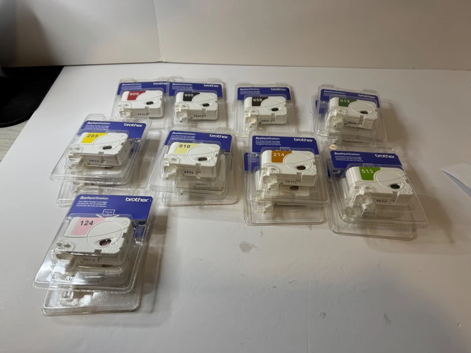 Lot of 15 Brother Applique Station Pre-Filled Thread Cartridges - Image 3 of 4