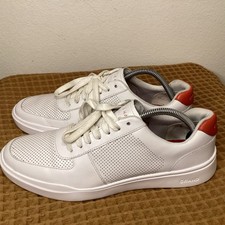 Cole Haan Mens Sz 9 Grand Crosscourt Modern Perforated Sneaker White Lava C33988