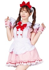 Lyrical Palette Cosplay Magical Ribbon Maid Lady's Pink