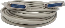 25 Foot DB25 25 Pin Serial Port Cable Male/Male RS232 025 Ft