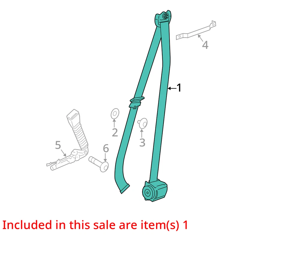 2012-2016 BMW M5 OEM LEFT FRONT SEATBELT RETRACTOR Foto 3 de 4