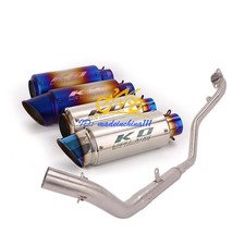 For CFMOTO 300NK 300SR Complete System Header Exhaust Pipe Mufflers Tip Slip On