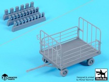 Black Dog 1/72 Airport Baggage Cart w/Luggages (1 Trolley and Suitcases) MA72004