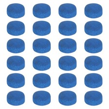 Billiard Pool Cue Tips, Pool Cue Tips Cow Leather 10mm 24 Pcs Blue