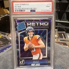 2025 Panini Donruss Bo Nix Rated Rookies Retro #19 Denver Broncos PSA 9