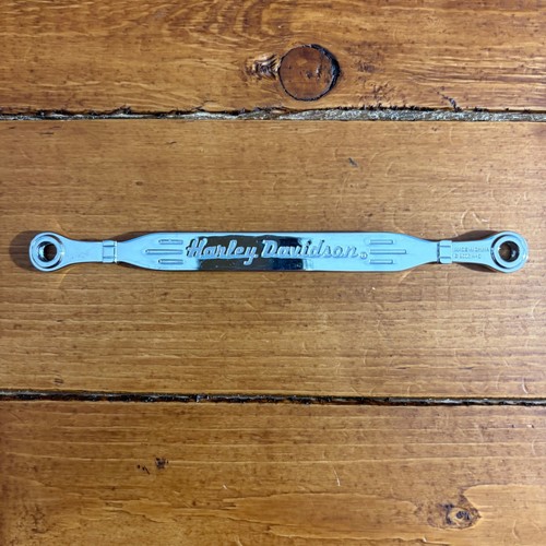 Harley Davidson Gear Shift Linkage Silver Chrome Script Logo 2006 BAR ONLY