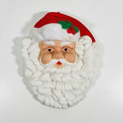 Weihnachtsmann Gesicht Blinklicht Wandbehang Plakette Weihnachtsdekoration - funktioniert nicht
