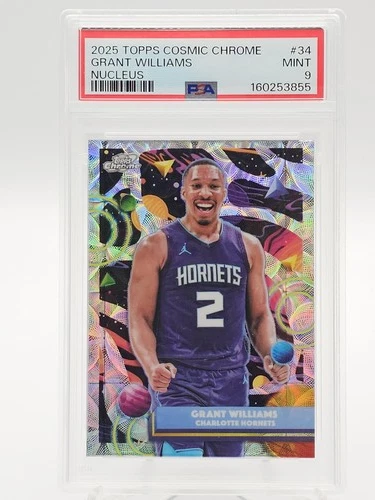 GRANT WILLIAMS 2025-26 TOPPS COSMIC CHROME NUCLEUS #34 HORNETS PSA 9 Q2045