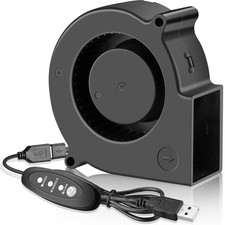 GDSTIME 75Mm X 30Mm USB Blower Fan with 3 Speeds Control, 5V Powered DC Brushles