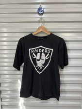 Vintage 90s Oakland Raiders Black Single Stitch T-shirt