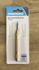 Image of Silverline Auto Centre Punch Brass 130mm Hardened Alloy Steel Point