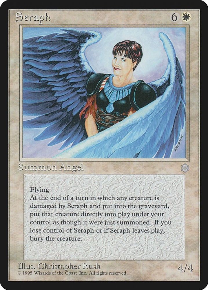 1995 Magic: The Gathering: Ice Age - Seraph (#51, Rare, Lightly Played)