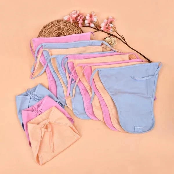 10X Baby's Cotton Cloth Diapers-Langot Washable and Reusable Nappies Multicolour - Image 2 of 3