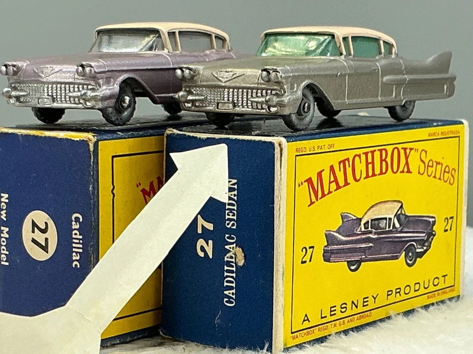 Vintage Matchbox#27C, Cadillac,v.MINT box original - Image 2 of 4