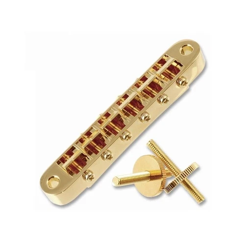 Sung-il Bridge style TuneOMatic Insert Vintage M4 Metric Gold