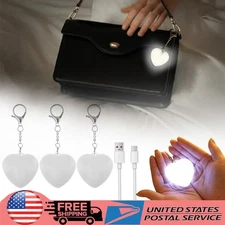 1~3x Heart Pattern Touch Sensing Light Portable Handbag Light LED Creative Gifts