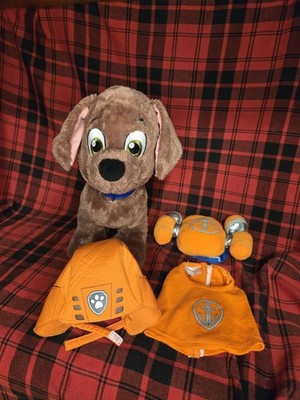 Build A Bear Paw Patrol Zuma Complete Outfit Plush RARE Outfit Has Some Wear