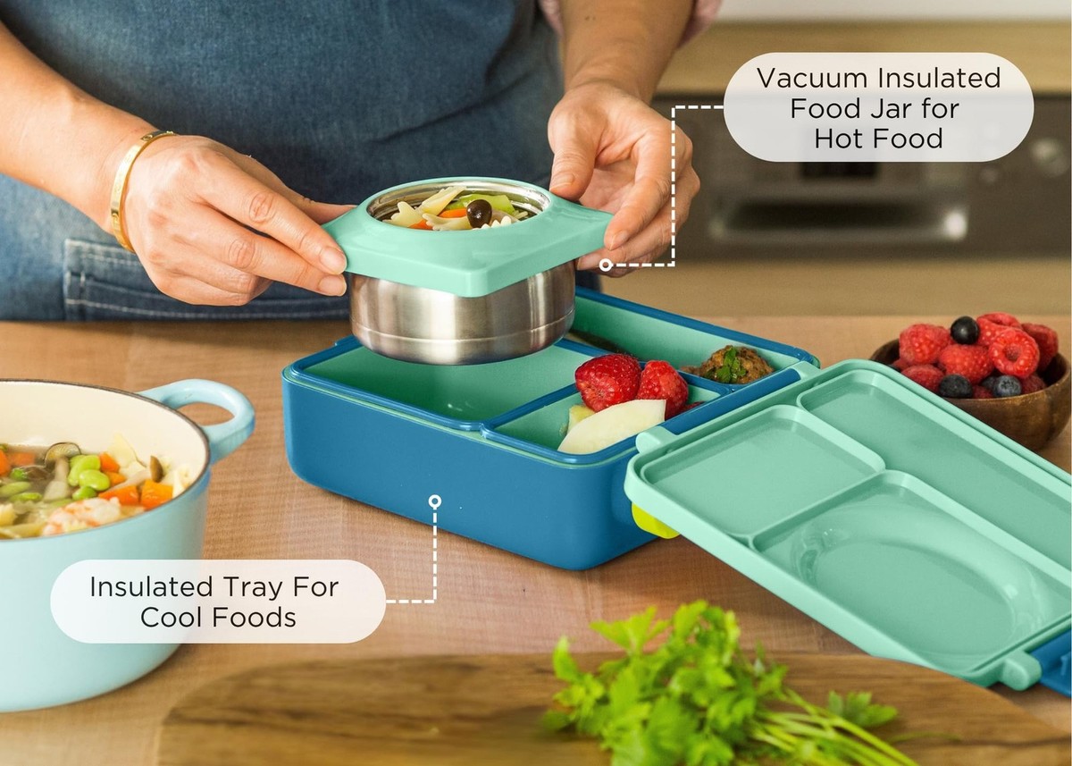 OmieBox Bento Box for Kids - Insulated Bento Lunch Box with