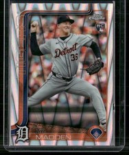 2025 Topps Chrome #285 Ty Madden Raywave Refractors
