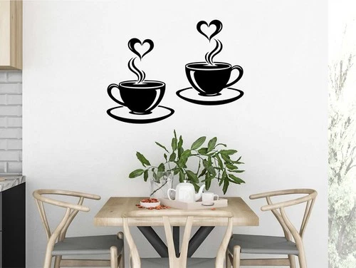 Wall Stickers Coffee Decals Home Art Decor Vinyl Shop Quotes Sticker Kitchen DIY - Picture 1 of 13