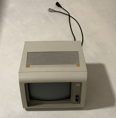 Vintage IBM 5151 Monochrome Monitor Personal Computer Display -Great- UNTESTED