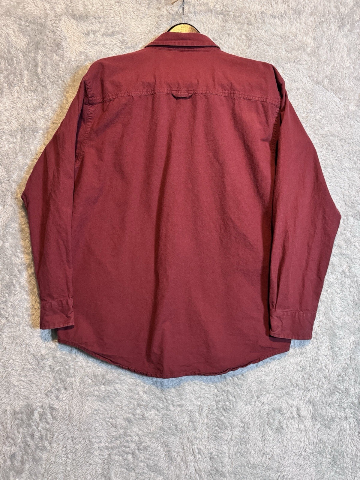 Pendleton Hiker Shirt Red Solid Flannel Long slee… - image 2