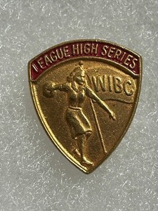 WIBC League High Series Pin - Vintage Women's International Bowling Congress Pin