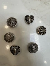 Decorative And Fun Button Covers Set Of 6, Multiple Designs