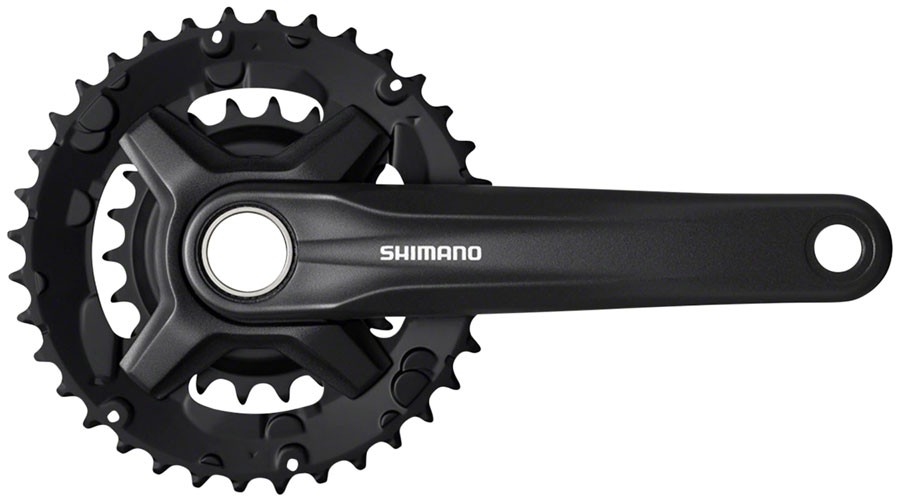 Shimano FC-MT210-2 Crankset - 170mm, 9-Speed, 46/30t, 48.8mm Chainline,