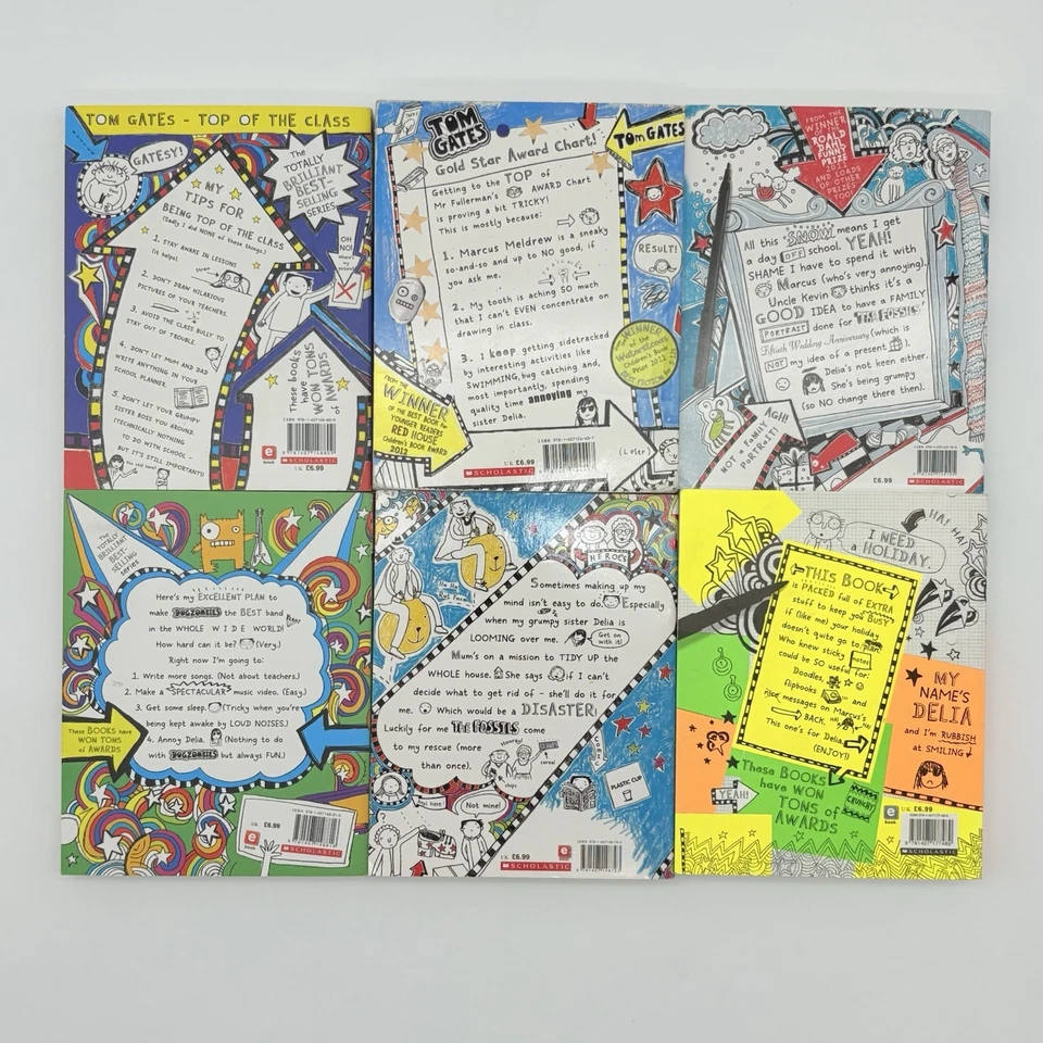 Tom Gates Lot Of 6 Books, By Liz Pichon - Imagem 2 de 4