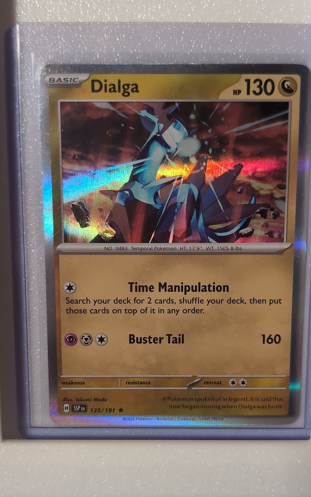 Dialga 135/191 Sv08: Surging Sparks Holo