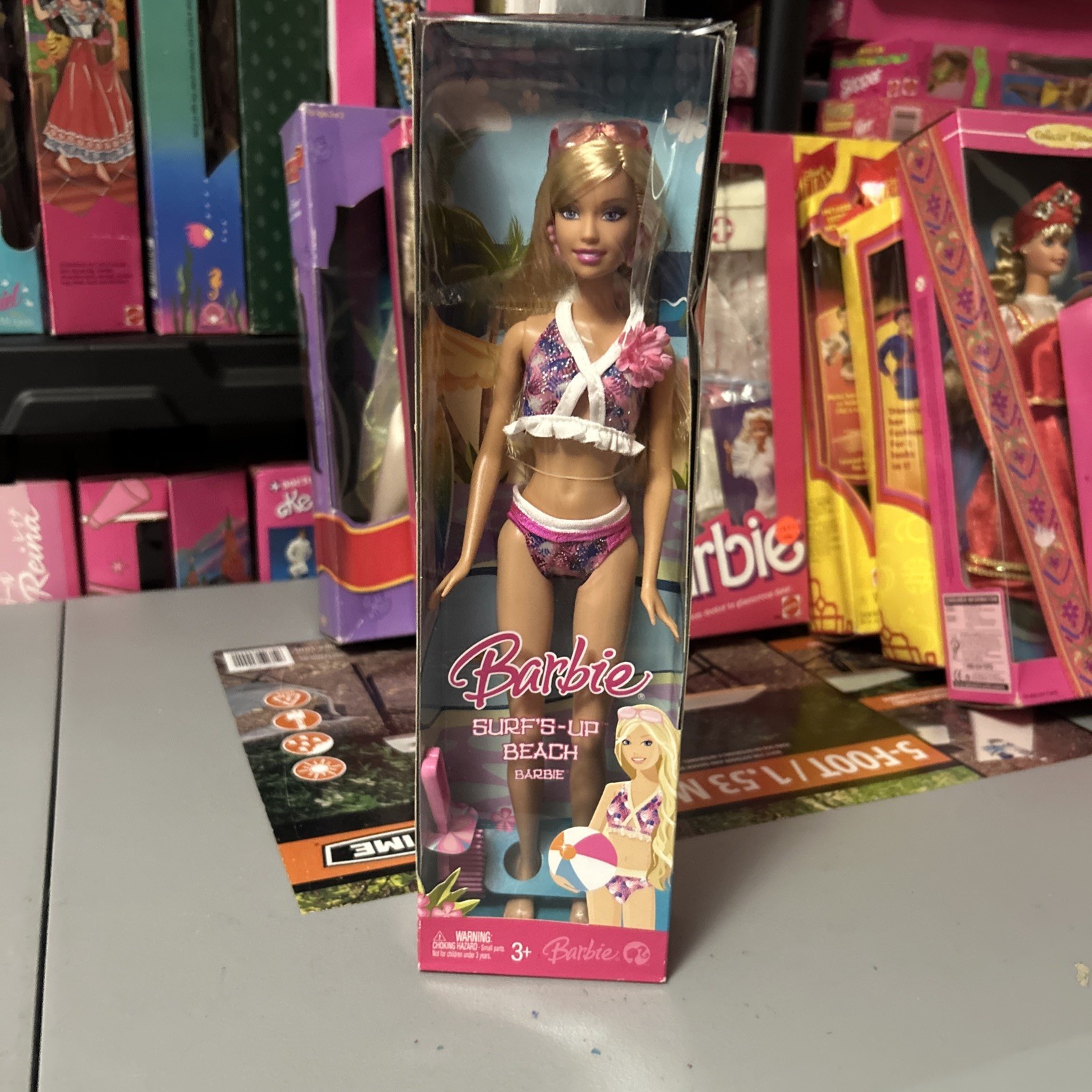 NIB 2007 Mattel Barbie Surf’s-Up Beach Barbie L9544