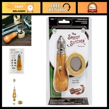 Heavy-Duty Sewing Awl Tool for Leather, Canvas & Fabric - Quick Stitch Repair