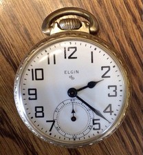 Vintage Elgin Pocket Watch 10kg Plated 17 Jewel WORKS 